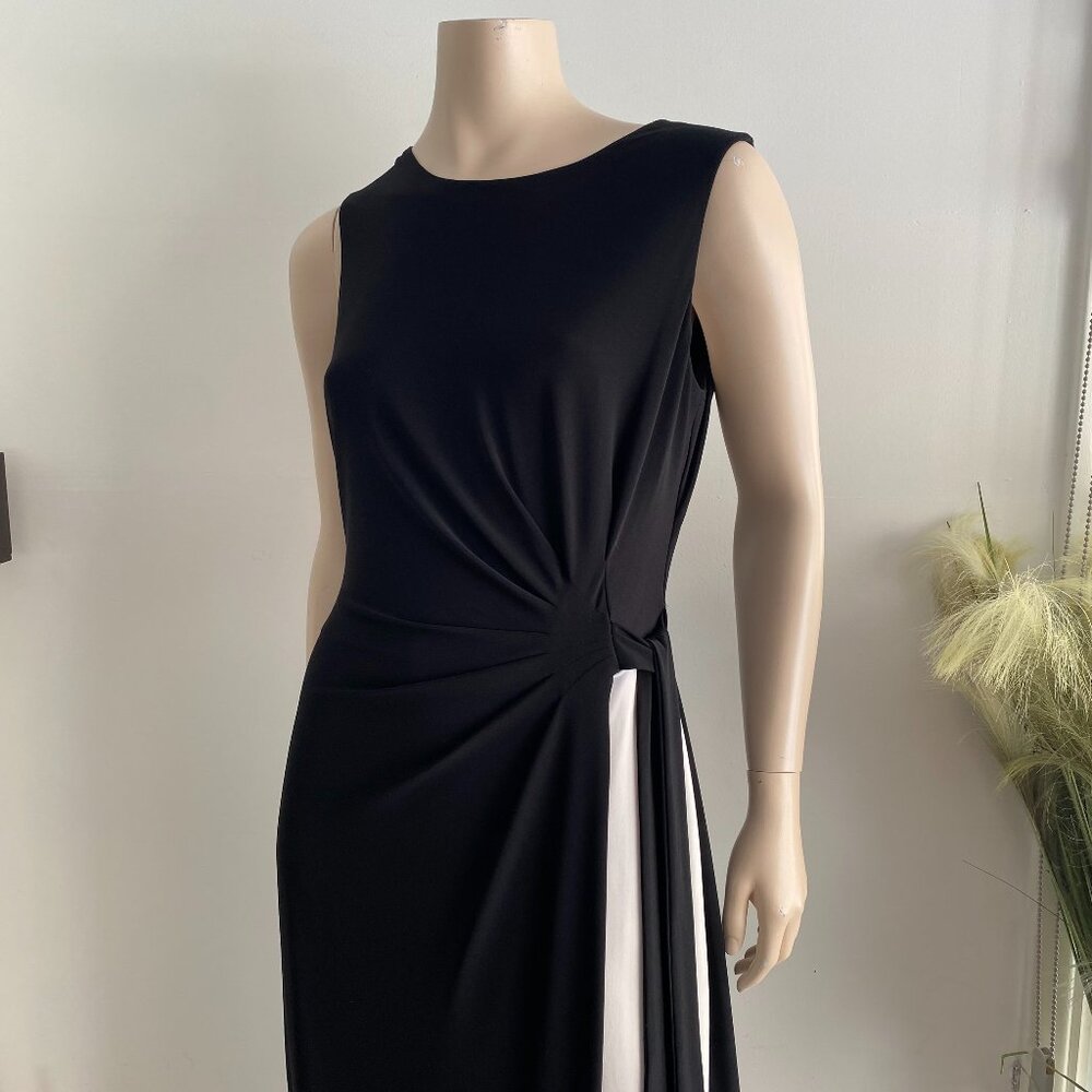 Lauren Ralph Lauren Black & White Sleeveless Dress S 10 - Picture 2 of 15